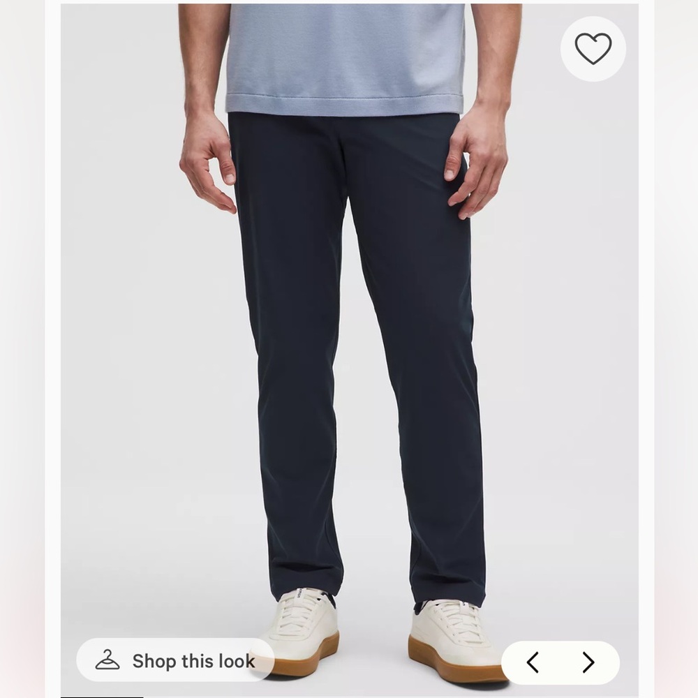 Lululemon ABC Classic Fit Warpstreme Navy Pants, Size 36